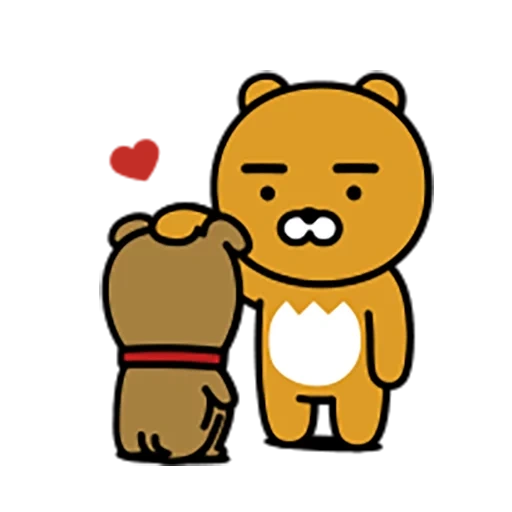 kakaotalk, ryan kakaotalk, kakaotalk friends, palabras de oso coreano