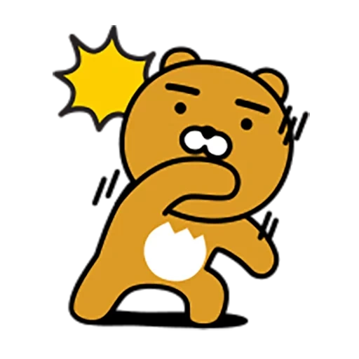 медведь, line friends, kakao friends, ryan kakaotalk