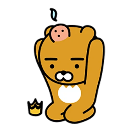 kakaotalk, ryan kakaotalk, urso de cacau