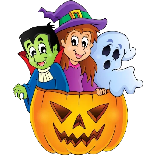 halloween, klub anak, pengumuman kelas, clipart halloween, karakter halloween