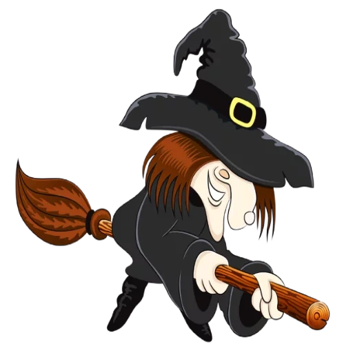 witch's broom, klipper the witch, halloween witch, a funny witch, witch flying broom