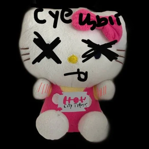 giocattolo, gattino giocattolo di peluche, giocattolo per gattini harlow, ciao kitty peluche, ciao kitty toy soft