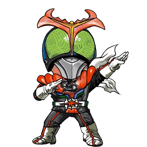 tokusatsu, chibi-rojo, kamen rider, super santai, bob fett chibi