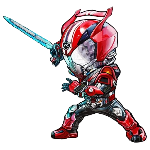 chibi de guardabosques, kamen ryder drive, kamen ryder ruke, kamen ryder byzard, kamen ryder ex-ad