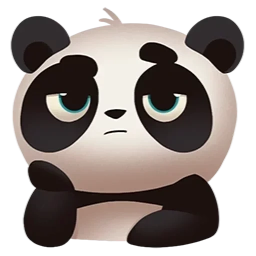 panda, faccia sorridente del panda, i panda sono divertenti, modello di panda