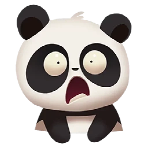 panda, panda sim, emociones de panda, pandochki watsap, panda rojo emoji