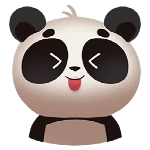 panda, panda sim, super panda, faccia sorridente del panda