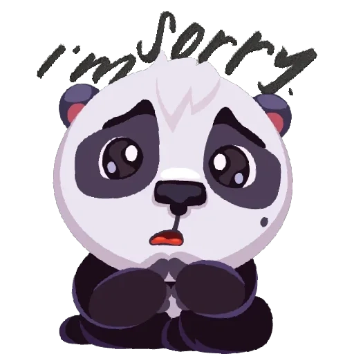 pandochka, panda renshu, stiker panda, pandoch yang indah, stiker pandocka