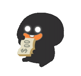uang, penguin ceria, watsapa cool dewasa