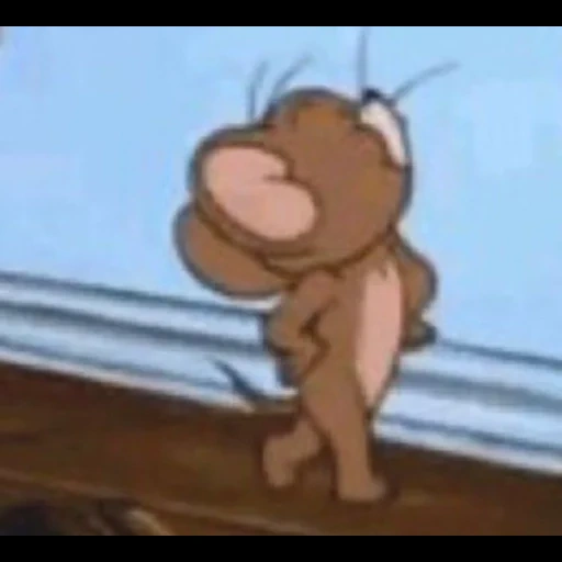 jerry, tom jerry, maus jerry mem, jerrys hartnäckige maus, tom jerry beunruhigt seinen kopf