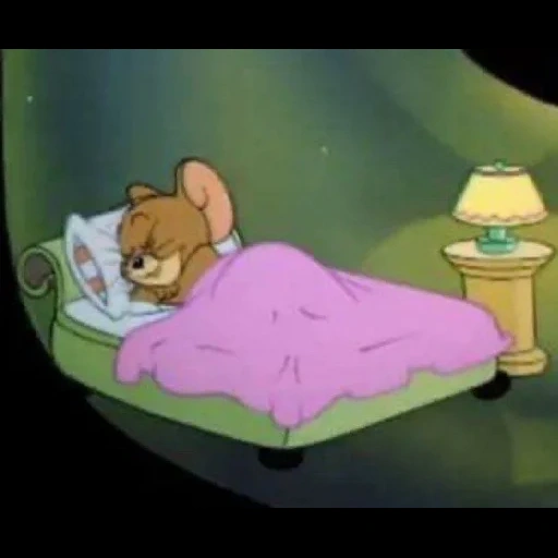 amigo, siempre, tom jerry, el ratón de jerry está durmiendo