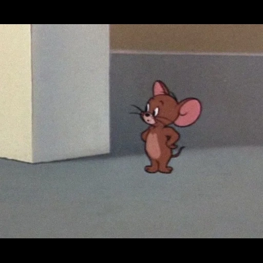 jerry, jerry, tom jerry, tom and jerry meme, jerry is sad by the wall