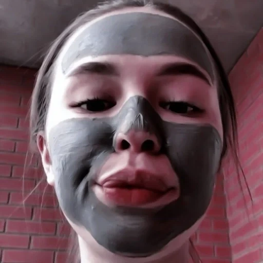 maske, mensch, gesichtsmasken, das gesicht einer insta maske, kosmetische masken