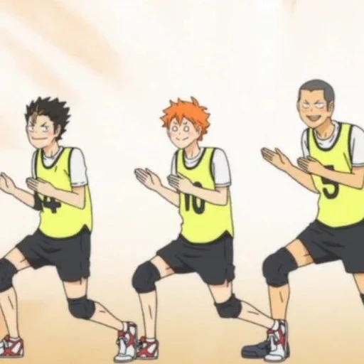 voleibol de anime nishinoi y tanaka, haikyuu, voleibol tanaka nishinoy y hinat, voleibol haikyuu, voleibol de anime