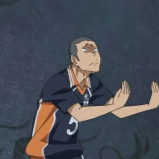 vôlei de anime tanaka, volleyball haikyuu, tanaka ryunoske, anime haikyuu, tanaka volleyball gopnik