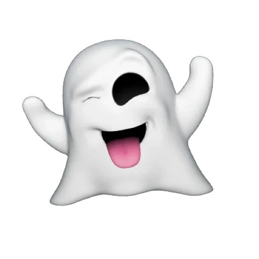 ghost, hantu, wajah tersenyum hantu, alien animoji