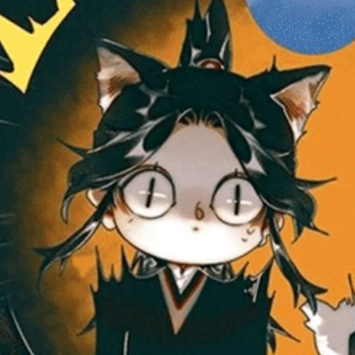 le chat est un zenitsa, egor letov, art anime, vampire d'anime, personnages d'anime