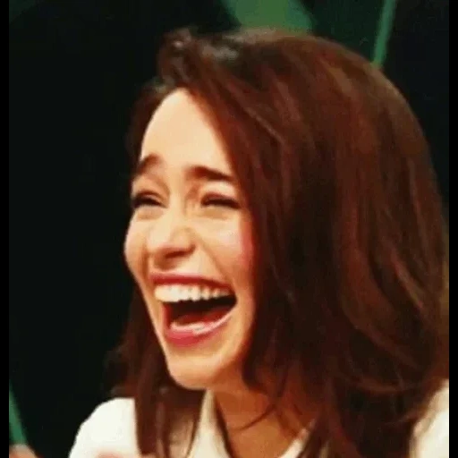 asiático, emilia clark, risa de emilia clark, emilia clark gifka, emilia clark se ríe