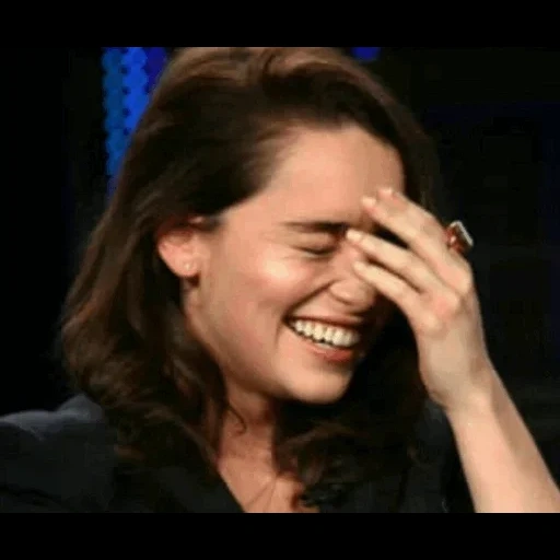 human, child, emilia clark, emilia clark's smile, emilia clark laughs