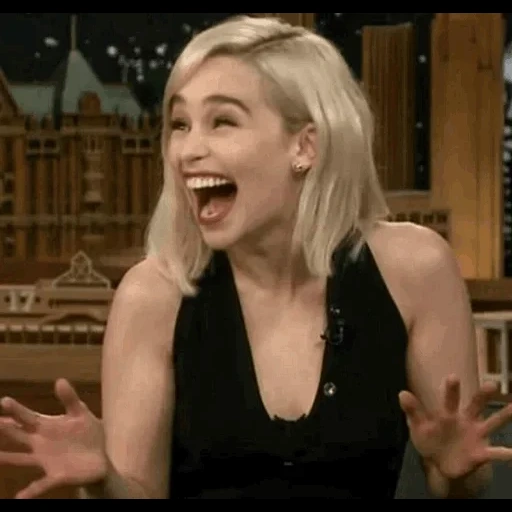 young woman, girls, emilia clark, typical girl, emilia clark laughter