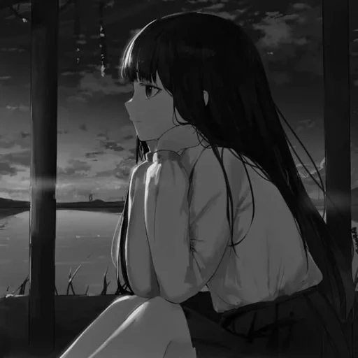 anime, imagen, ideas de anime, anime triste, mikumido katachiko