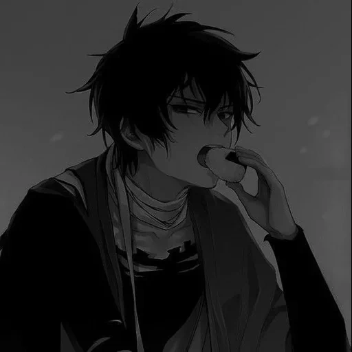 picture, sad anime, anime characters, anime guys emptiness, anime guy with cigarette sadness
