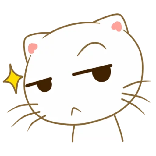 gatto, gatto, kavai cat, kawaii cat, cool emoticons anime