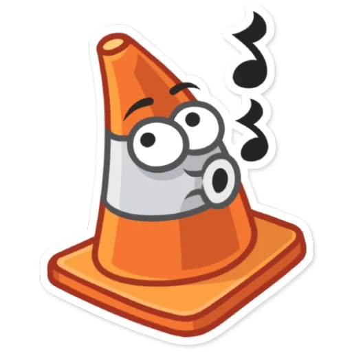 the game, cone, vlc virus, merry cone, smiley cone