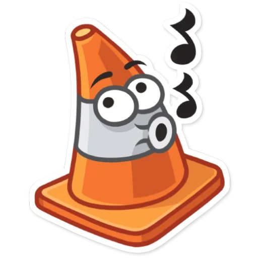 jeu, cône, virus vlc, cône de joie, smiley cone