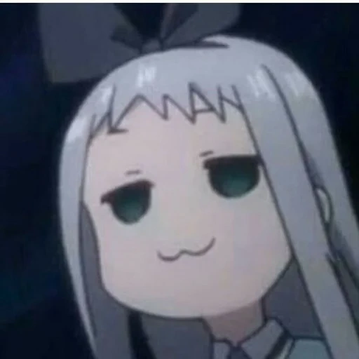 animação, motivo de animação, rosto de anime owo, hideri kanzaki, rosto de meme de anime