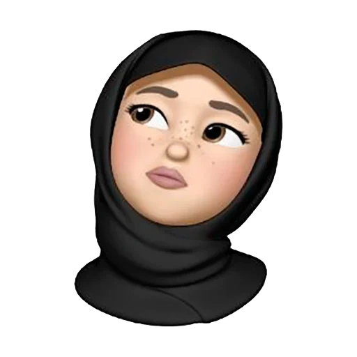 muslim, emoji hijabe, emoji iphone hijab, hijab muslim, smiley muslim aizhamal diana