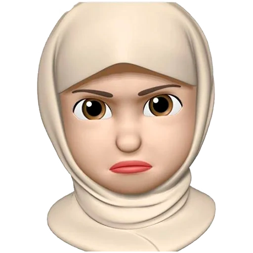 memoji muçulmano, emoji hijabe, desenhos emoji, garota emoji, o garoto emoji é um hijabe