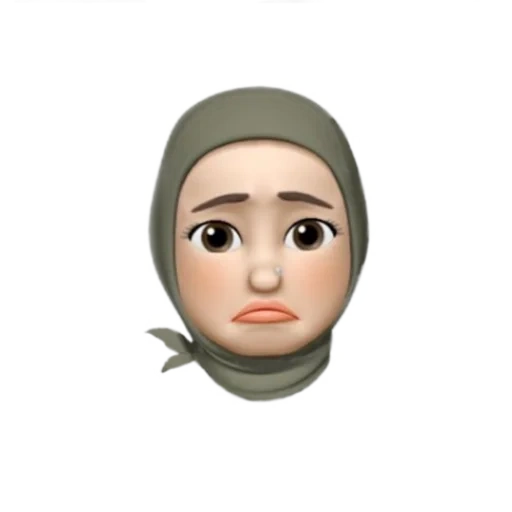 emoji, memoji, giovane donna, disegni emoji, memoji hijabe