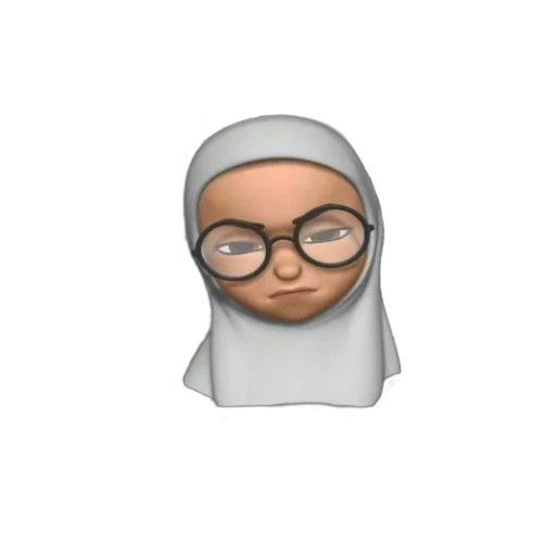 chica hijabe, memoji hijabe, emoji musulmán, chica musulmana, emoji iphone hijab