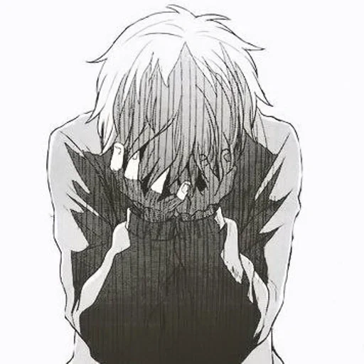 печаль аниме, парень аниме, грустные аниме, грустные аниме мальчики, душераздирающие крики аниме