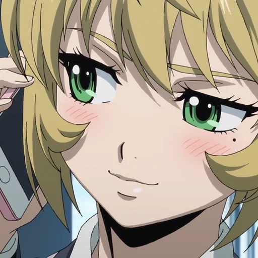 anime, anime go, mayuko nise, personajes de anime, anime girl blonde