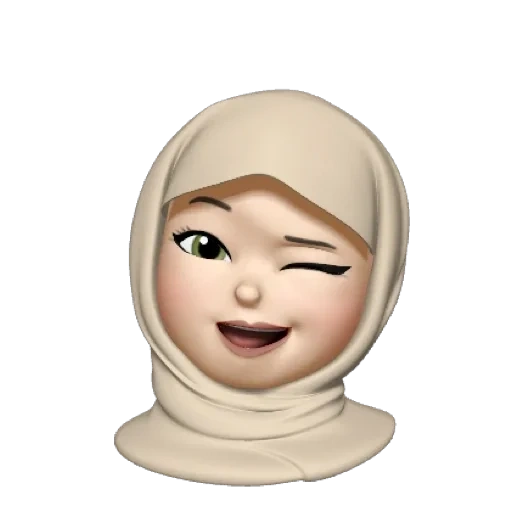 emoji, emoji, young woman, emoji alenka, memoji hijabe