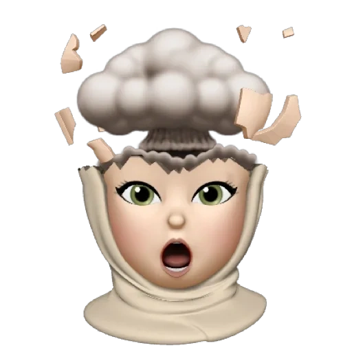 child, murad iii, memoji apple, assumption, smiley brain explosion