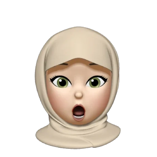 emoticon, kinder, die malerei des ausdrucks, gesichtsausdruck hijab, neue jahr emoticon tasche turban
