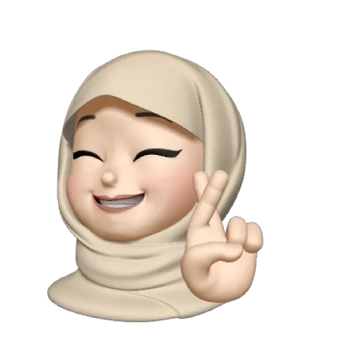 the memoji, the girl, der ausdruck alenka, emoticon iphone hijab, muslimische frauen