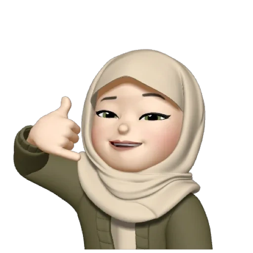 memoji, gambar emoji, memoji hijabe, muslim memoji, emoji iphone hijab