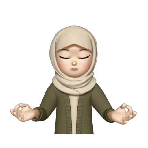 emoji, jeune femme, humain, dessins emoji, memoji prince muslim
