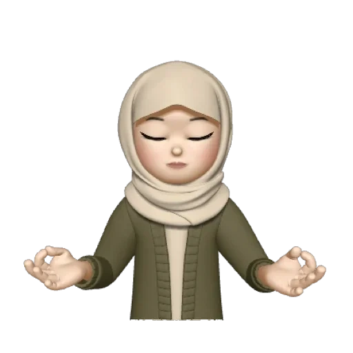 emoji, young woman, human, emoji drawings, memoji prince muslim