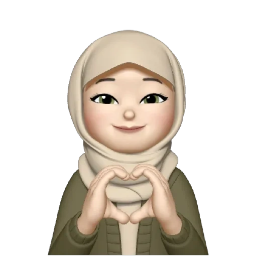 emoji, giovane donna, cartoon hijab, disegni di emoji, memoji hijabe