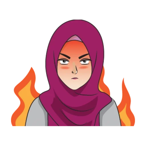 turbante, chica, chica tapada, turbante de mujer musulmana, vector musulmán