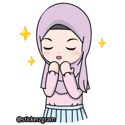hijabe, jeune femme, musulman, watsap musulman, emoji girl est un hijabe