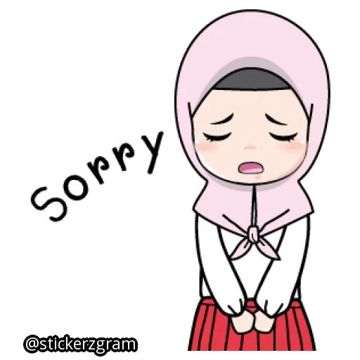 хиджабе, девушка, hijab cartoon, девушка хиджабе, эмоджи девушка хиджабе