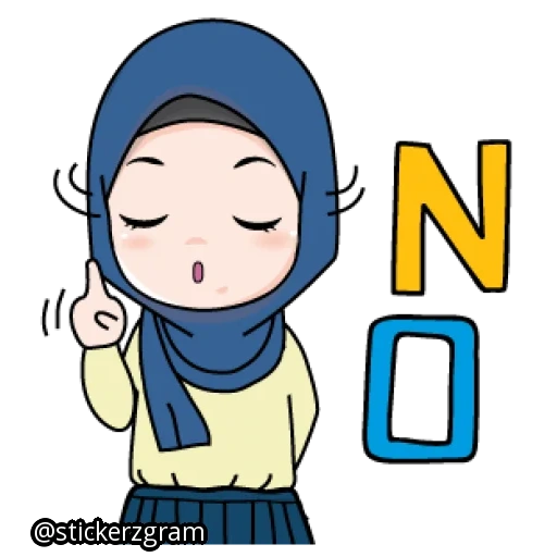 jeune femme, dessin nola, dessin animé de hijab, fille hijabe, gifs musulmans