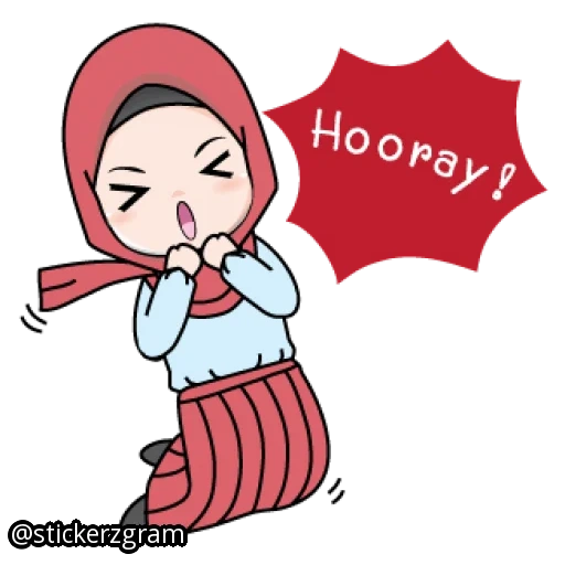 wanita muda, muslim, gadis hijabe, emoji islam, gadis emoji adalah hijabe