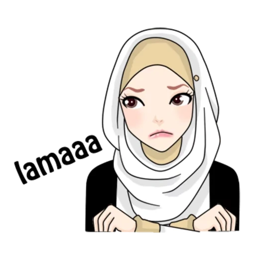 hijab, the girl, hijab cartoon, smiley muslim, muslim watsapa